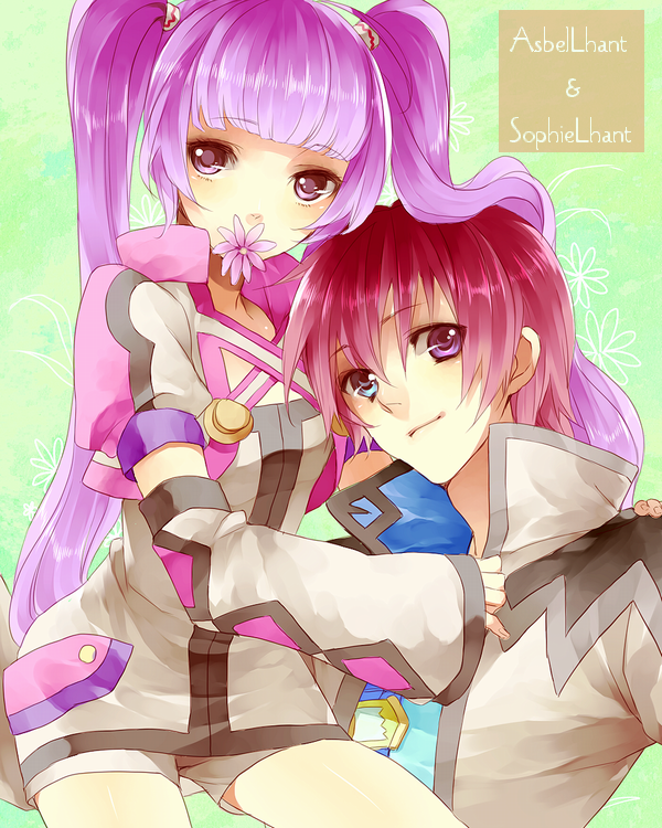sophie and asbel lhant (tales of and 1 more) drawn by akizuki_hakuto