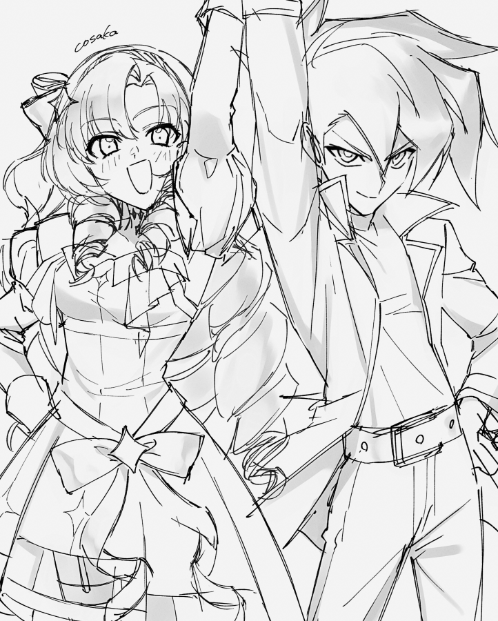 hyakumantenbara salome and manjoume jun (nijisanji and 2 more) drawn by lunapont