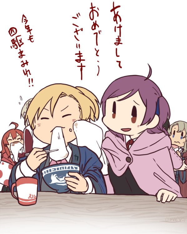 hagikaze, arashi, maikaze, and nowaki (kantai collection) drawn by betchan