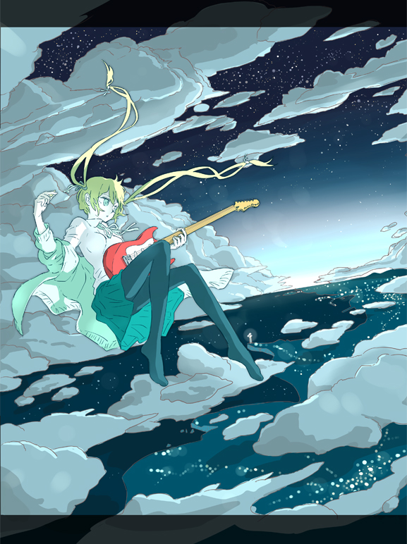 hatsune miku (vocaloid and 1 more) drawn by arakawa_(aintnoroom)