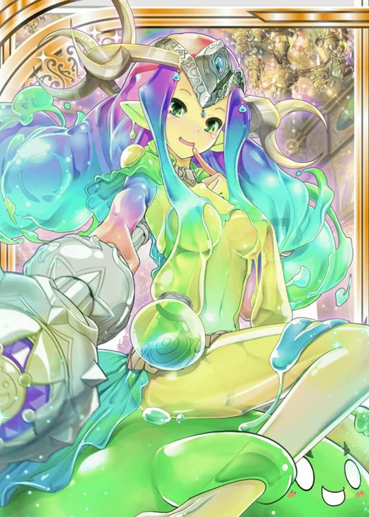 slime queen (shinkai no valkyrie) drawn by uro_(oolong)