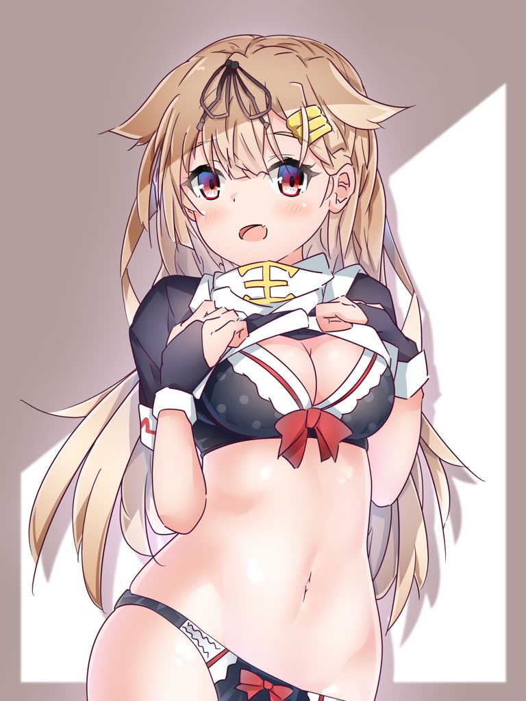 yuudachi and yuudachi kai ni (kantai collection) drawn by halkawa501
