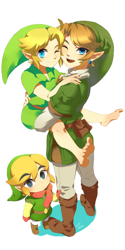 link, toon link, and young link (the legend of zelda and 3 more) drawn by muse_(rainforest)