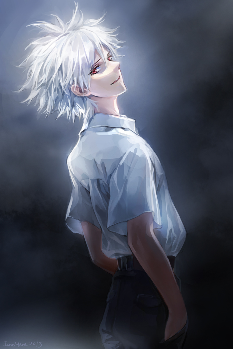 nagisa kaworu (neon genesis evangelion) drawn by jane_mere