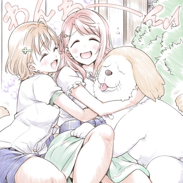 takami chika, uehara ayumu, and shiitake (love live! and 3 more) drawn by chado