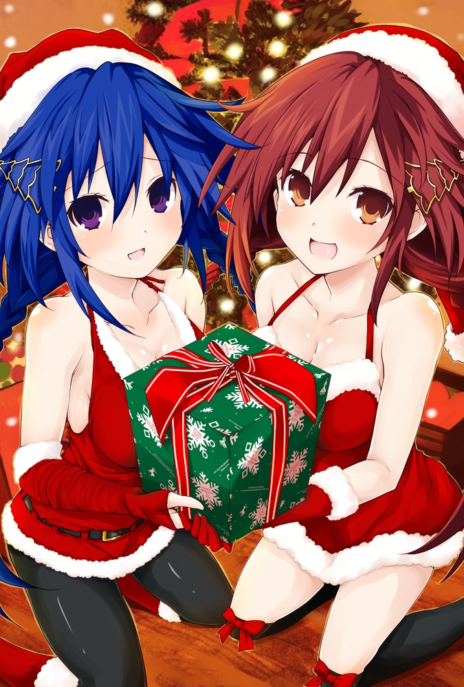 tennouboshi uzume and ankokuboshi kurome (neptune and 1 more) drawn by iwashi_dorobou_-r-