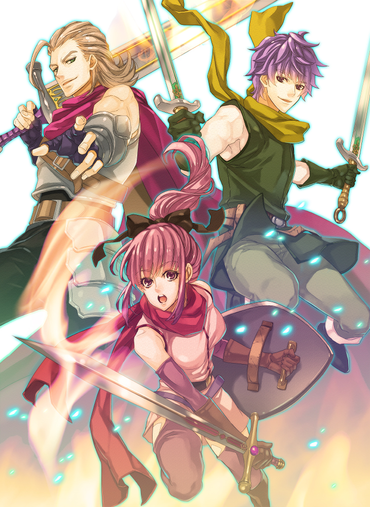 razel, teresia, and ceser (dragon quest and 2 more) drawn by shinkan_minarai