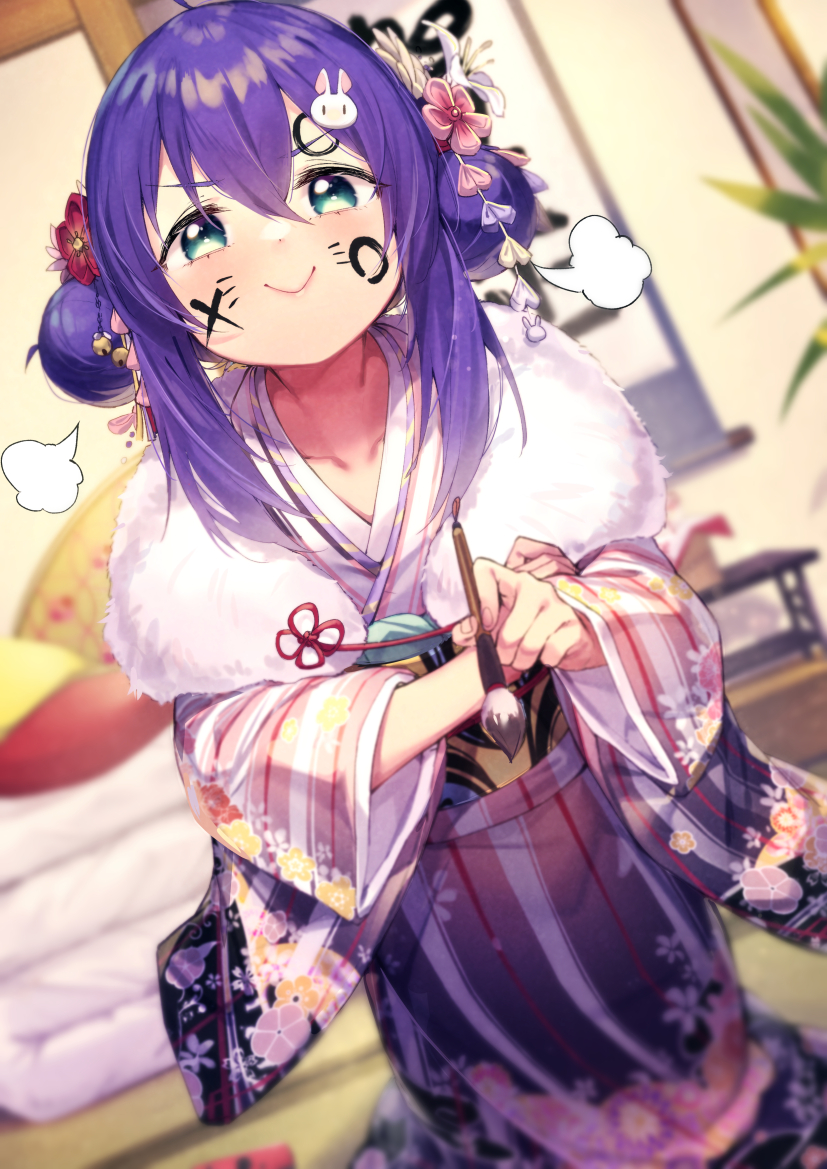 mochizuki anna (idolmaster and 2 more) drawn by shennai_misha