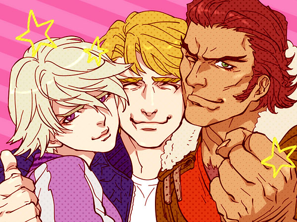 ivan karelin, keith goodman, and antonio lopez (tiger & bunny) drawn by mamemo_(daifuku_mame)