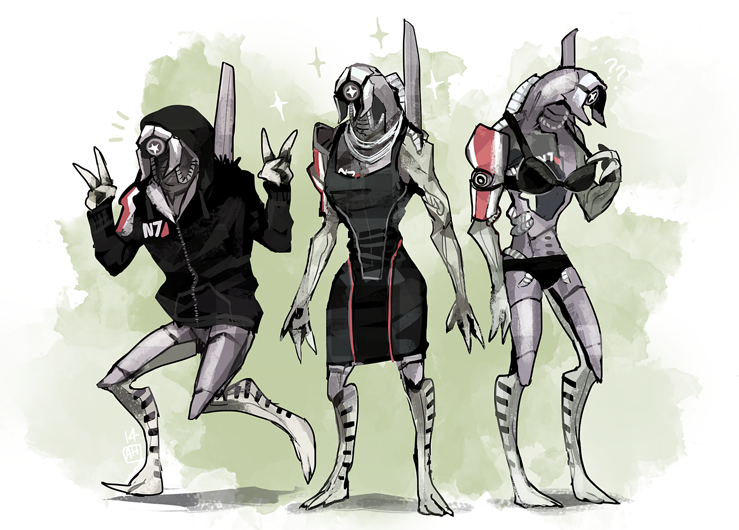 legion (mass effect and 1 more) drawn by arlmuffin
