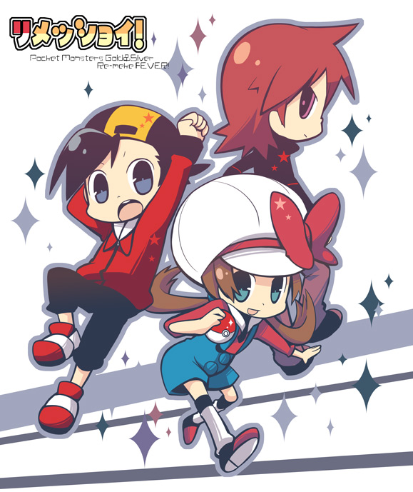 ethan, lyra, and silver (pokemon and 1 more)
