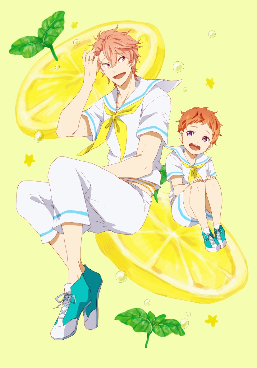 shigino kisumi and shigino hayato (free!) drawn by ronisuke