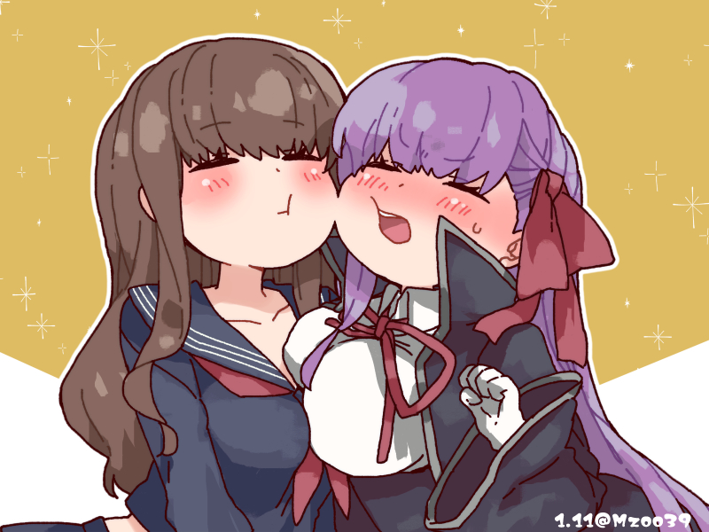 bb and kishinami hakuno (fate and 2 more) drawn by osakana_(rrg0123)
