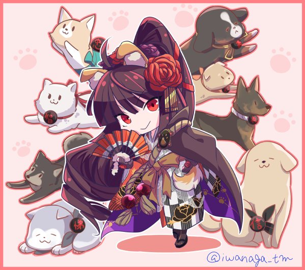 kyokutei bakin, sousuke, shino, shinbei, kobungo, and 4 more (fate and 1 more) drawn by iwanaga_tm