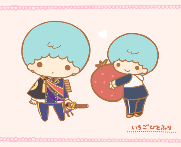 ichigo hitofuri and kiki (touken ranbu and 2 more) drawn by ayu_(mog)