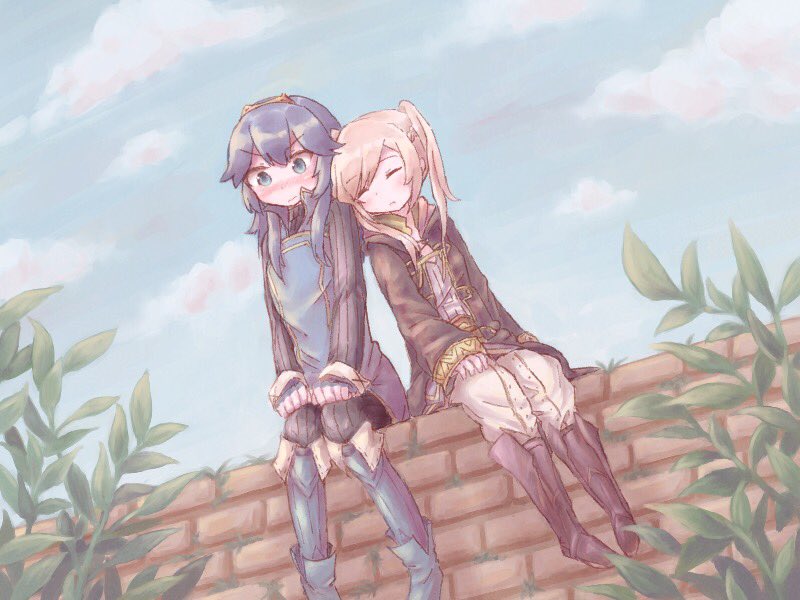 lucina and female robin (fire emblem and 1 more) drawn by mugimaru_(user_rdve5552)