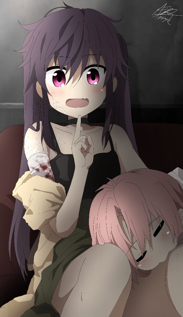 ebisuzawa kurumi and takeya yuki (gakkou gurashi!) drawn by fazni_frye