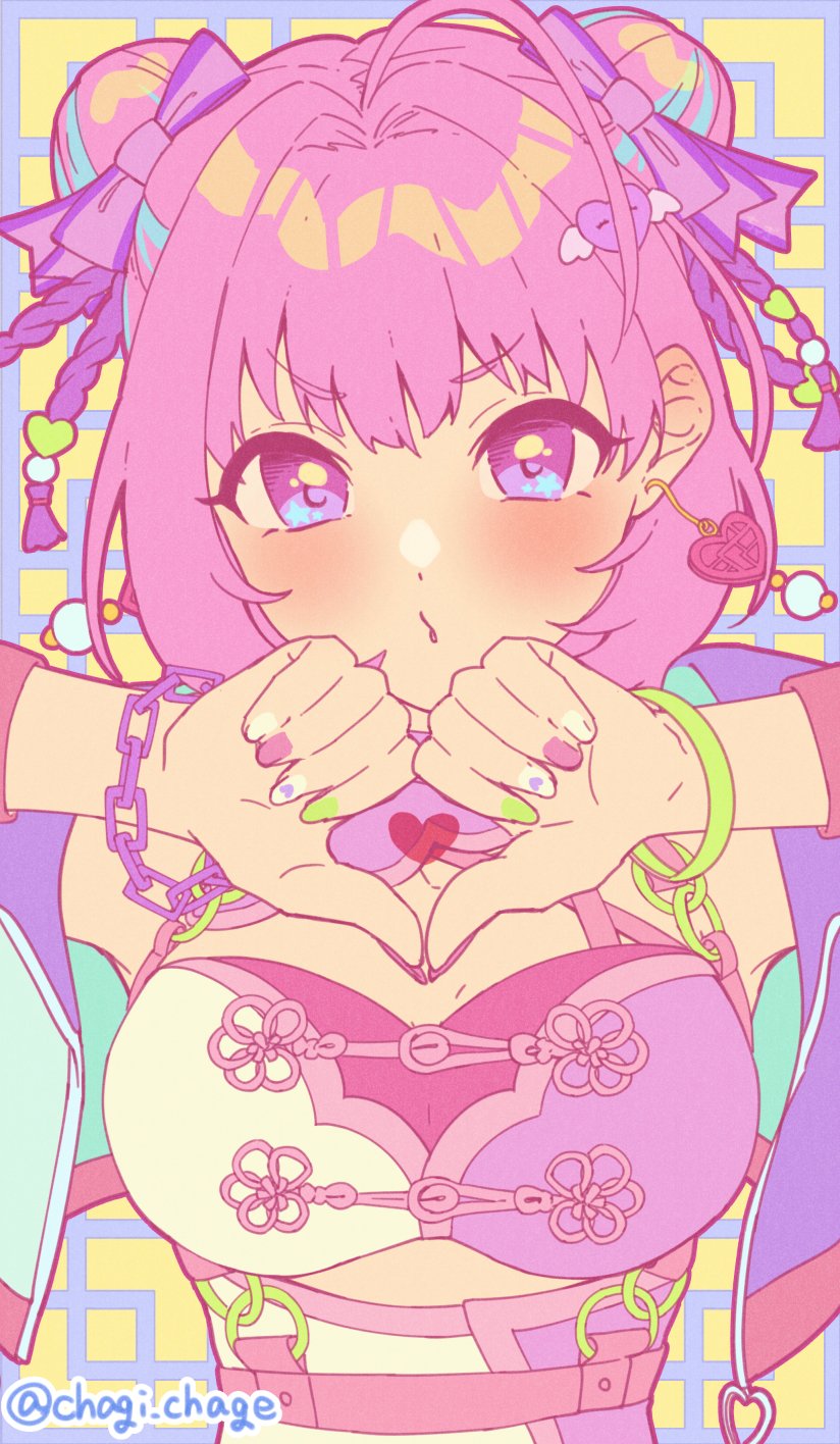 yumemi riamu (idolmaster and 2 more) drawn by chagi_chage