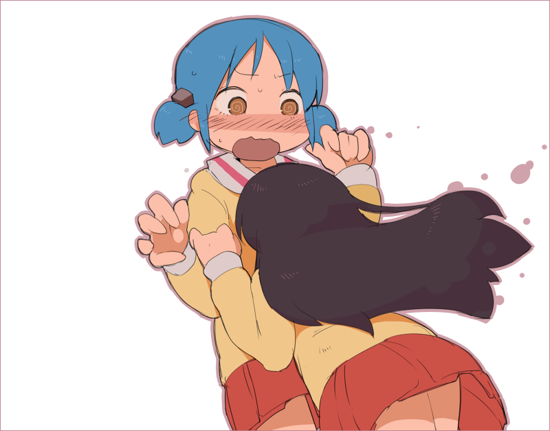 naganohara mio and minakami mai (nichijou) drawn by masha