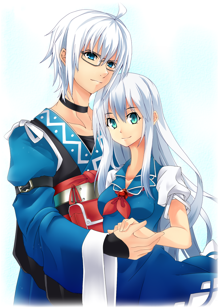 kamishirasawa keine and morichika rinnosuke (touhou) drawn by kotomuke_fuurin