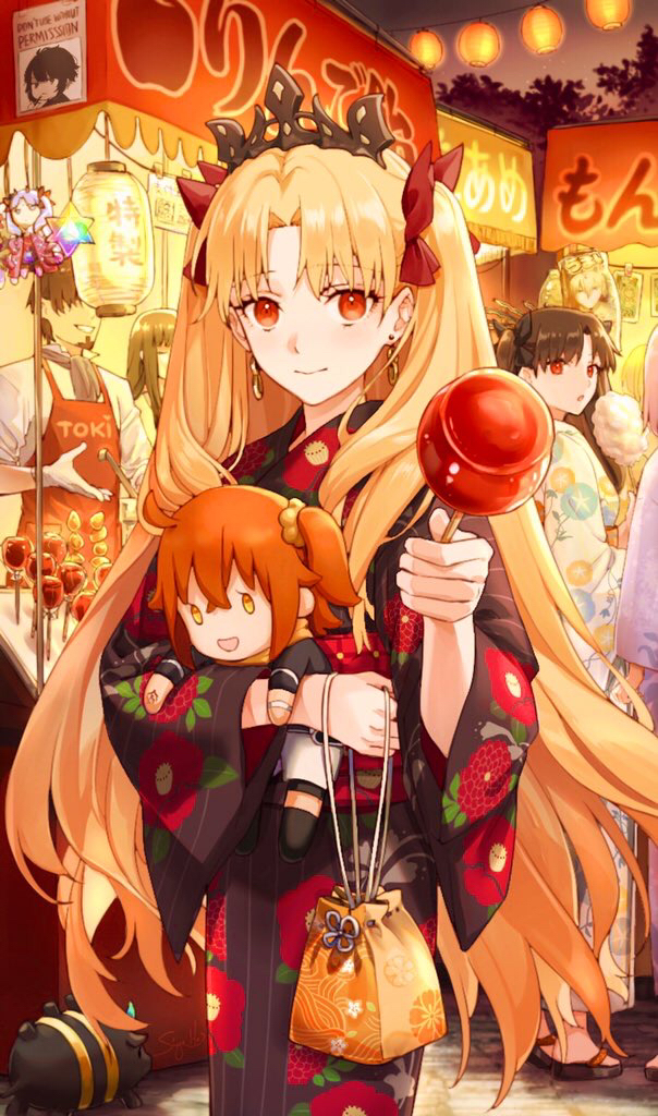 mash kyrielight, fujimaru ritsuka, ereshkigal, ishtar, tohsaka tokiomi, and 4 more (fate and 2 more) drawn by siya_ho