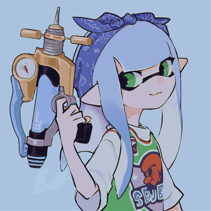 inkling player character and inkling girl (splatoon) drawn by imaikuy0