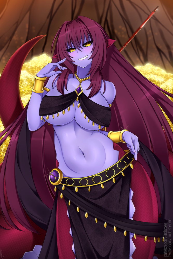 scathach and apophis (fate and 2 more) drawn by lindaroze