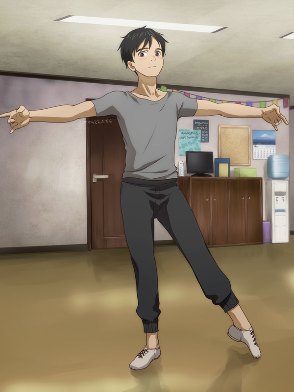 katsuki yuuri (yuri!!! on ice) drawn by yamano_uzura