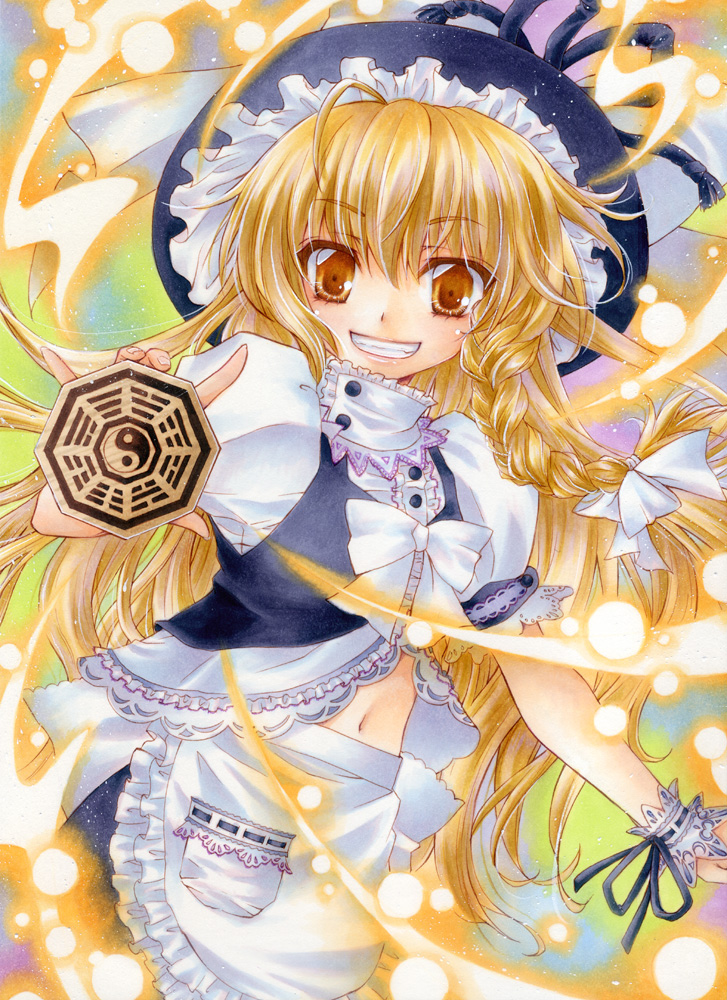 kirisame marisa (touhou) drawn by aoi_yuuka_(ao_no_kokoro)