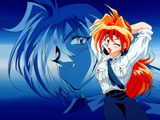 lina inverse and gourry gabriev (slayers) drawn by araizumi_rui