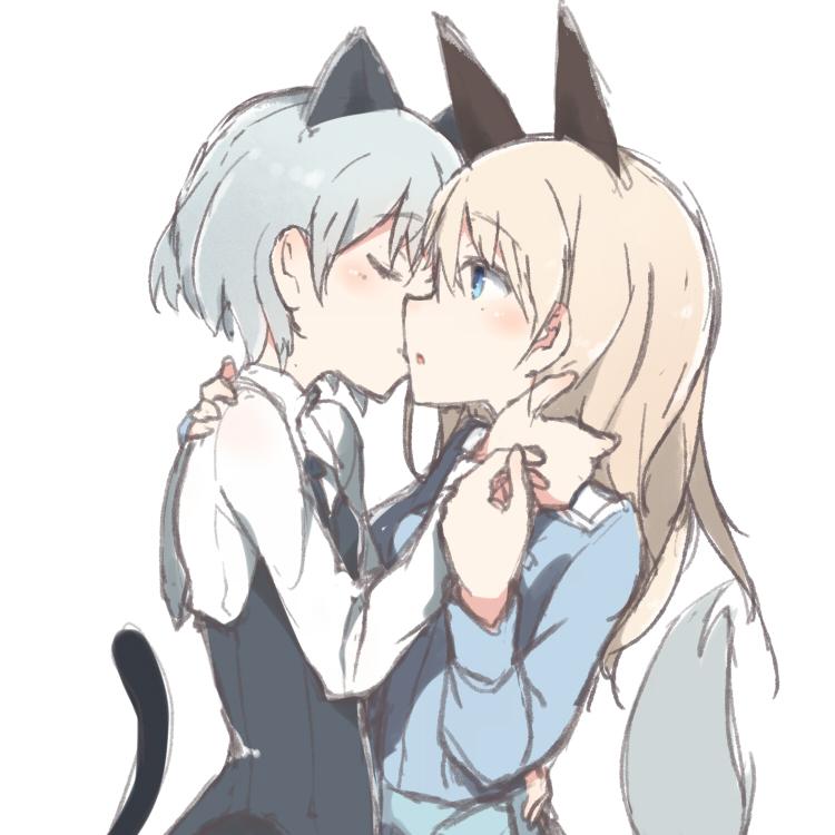sanya v. litvyak and eila ilmatar juutilainen (world witches series and 1 more) drawn by kinakomoti