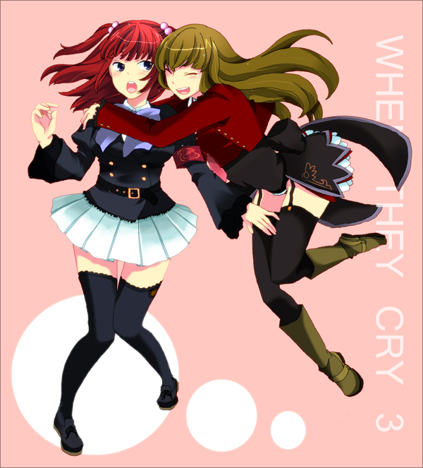 ushiromiya ange and mammon (umineko no naku koro ni) drawn by kino_(alones)