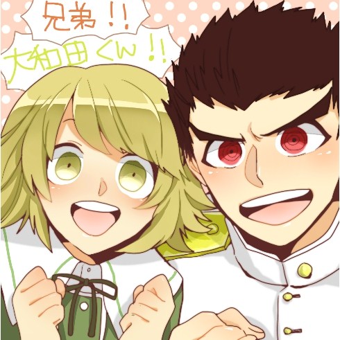fujisaki chihiro and ishimaru kiyotaka (danganronpa and 1 more) drawn by monaka_(hinapipipi)