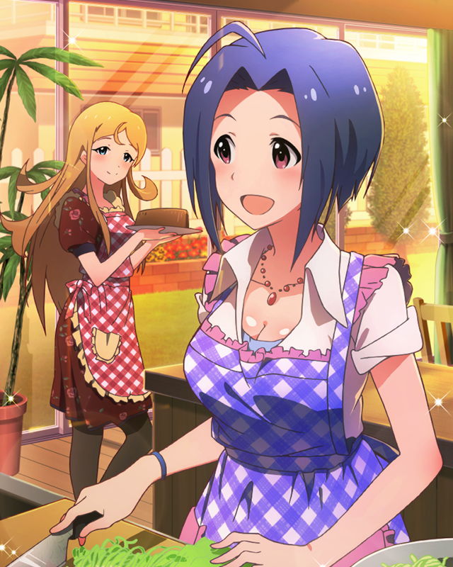 miura azusa and shinomiya karen (idolmaster and 1 more)