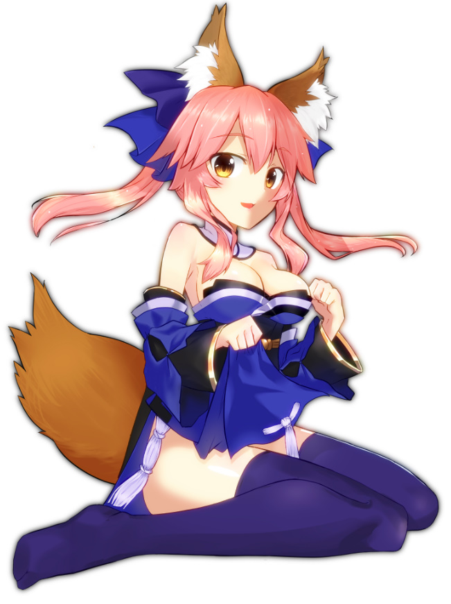 tamamo and tamamo no mae (fate and 1 more) drawn by tonneru_keiji