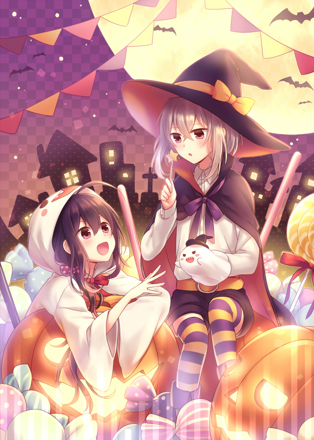 namazuo toushirou and honebami toushirou (touken ranbu) drawn by amane_kurumi