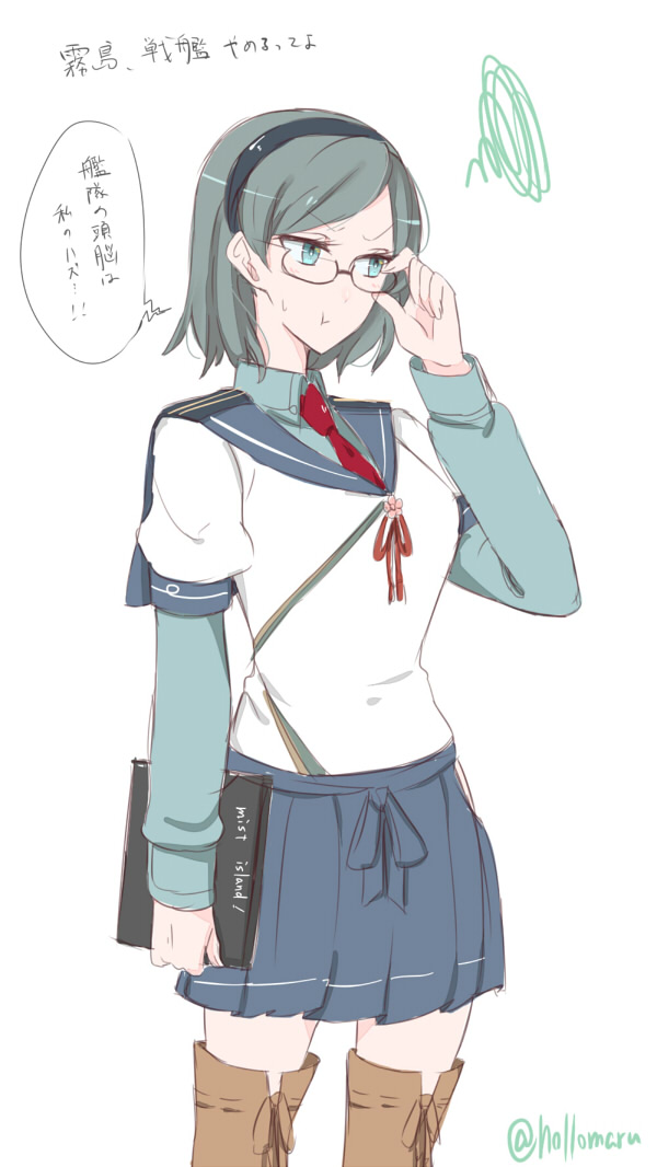 ooyodo and kirishima (kantai collection) drawn by hollomaru
