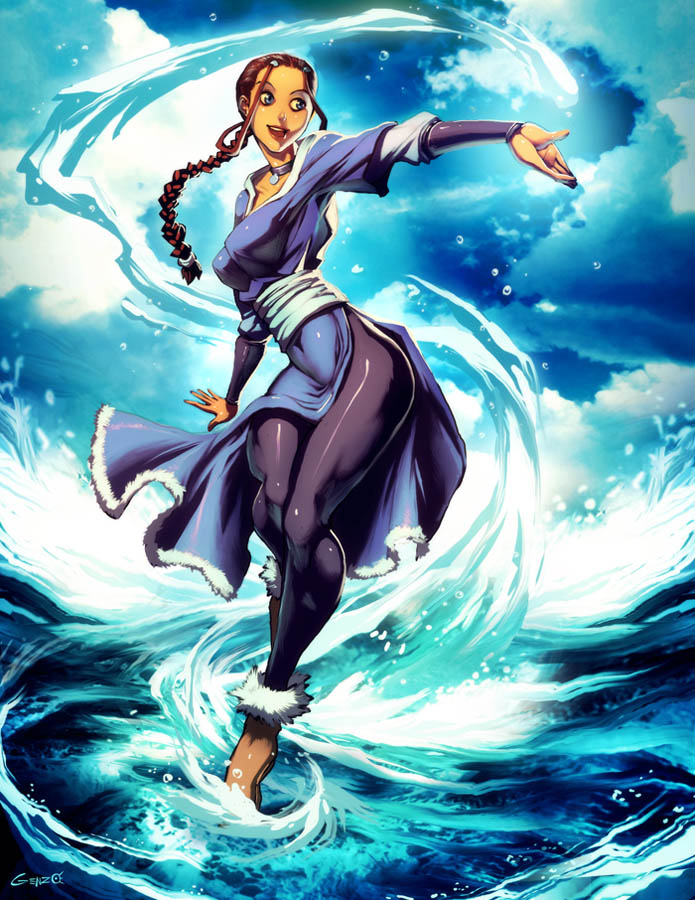 katara (avatar legends and 1 more) drawn by genzoman