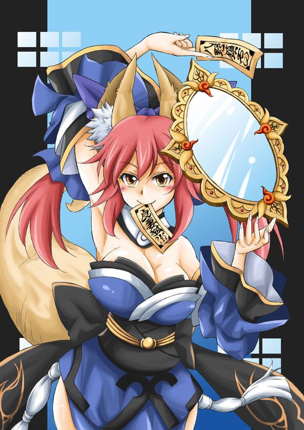 tamamo and tamamo no mae (fate and 1 more) drawn by mizutani_hozumi