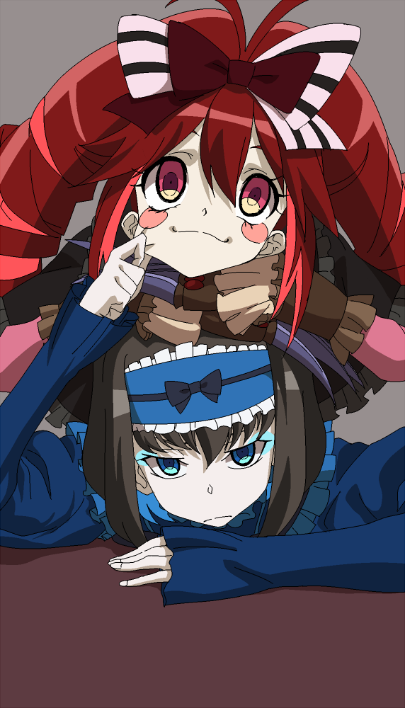 garie tuman and micha jawkan (senki zesshou symphogear) drawn by mototenn
