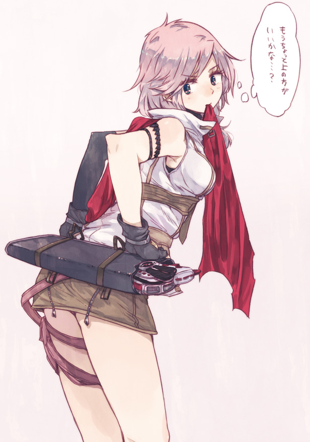 lightning farron (final fantasy and 1 more) drawn by hrd
