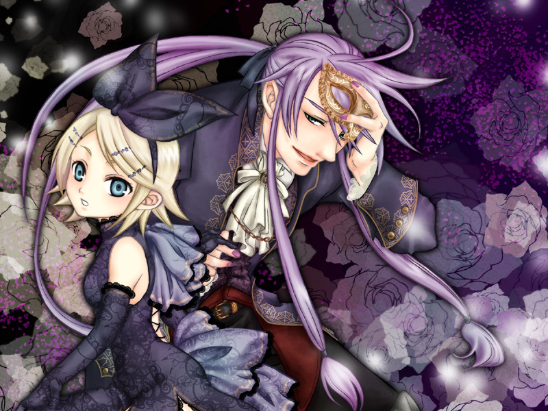 kagamine rin and kamui gakupo (vocaloid and 1 more) drawn by mizuki_ryou_(holic)