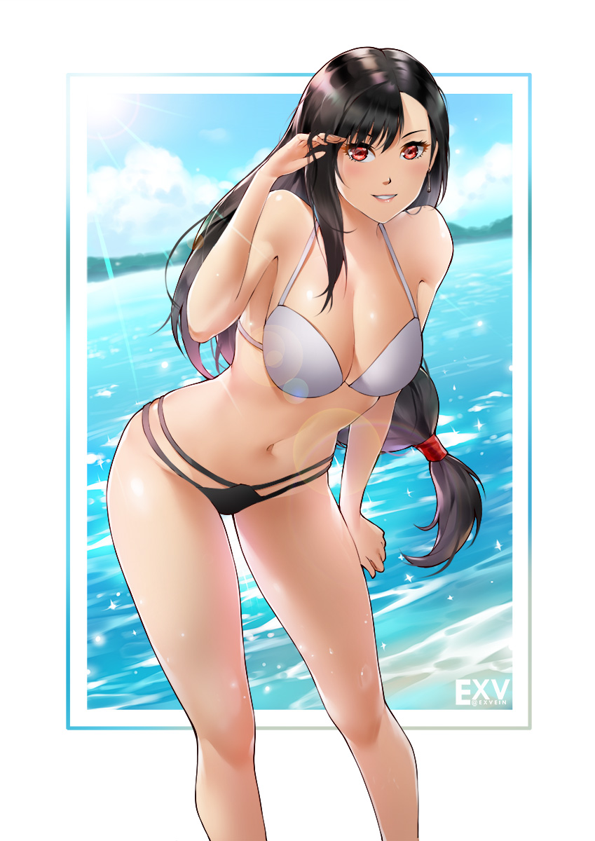 tifa lockhart (final fantasy and 1 more) drawn by exv