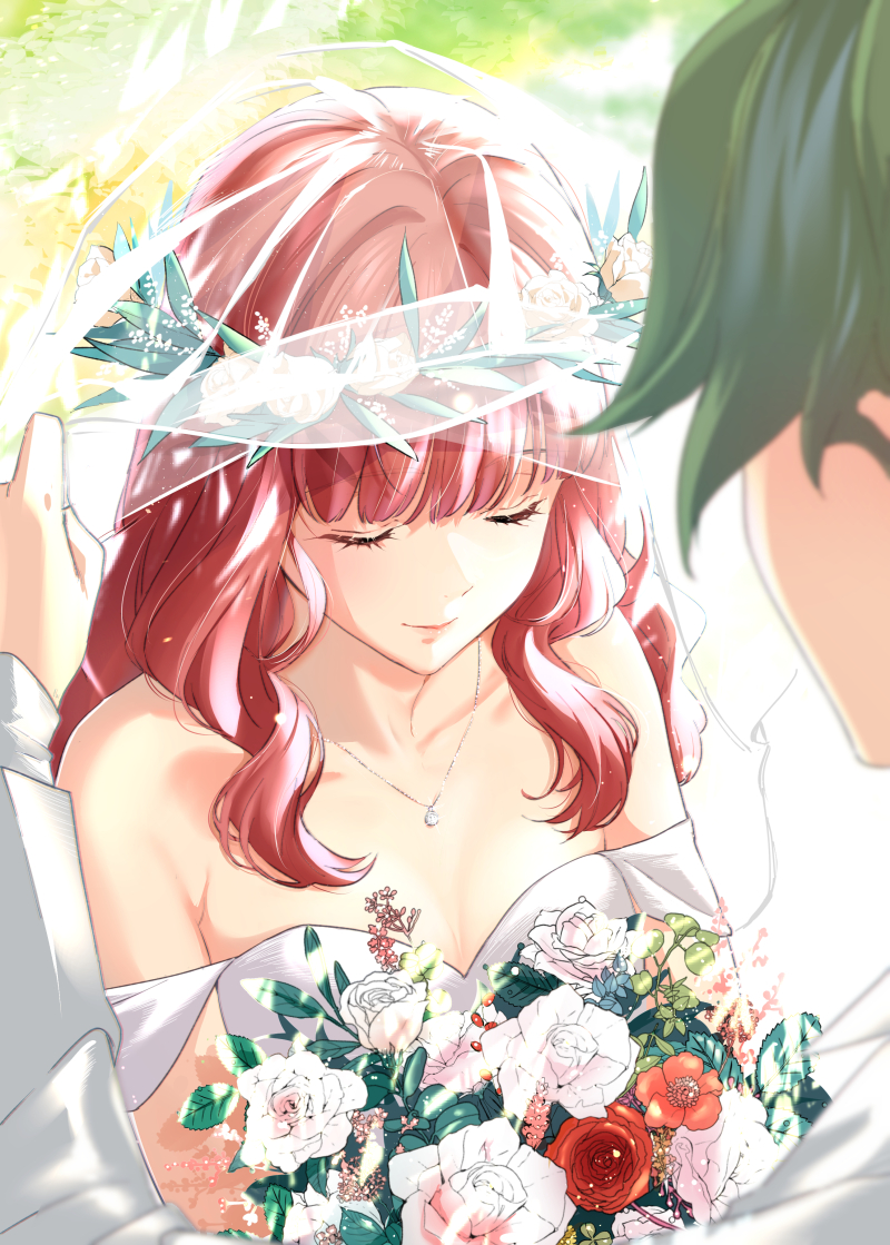 celica and alm (fire emblem and 1 more) drawn by taromarun