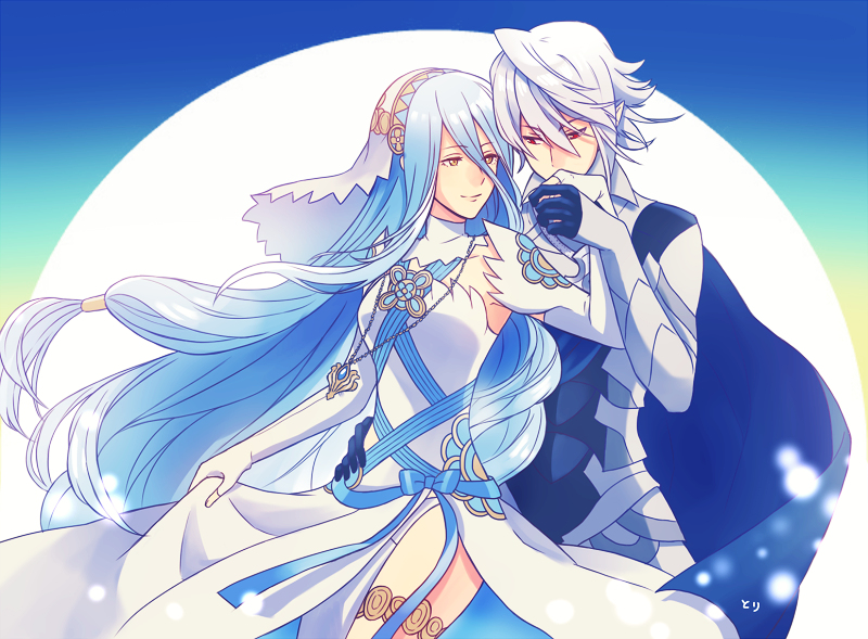 azura and male corrin (fire emblem and 1 more) drawn by tori_(11toritori)