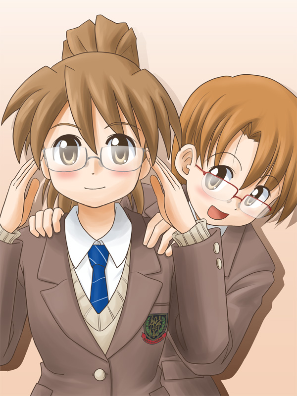 poniko and fujimoto atsuko (original) drawn by lielos