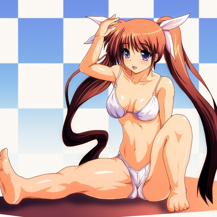 takamachi nanoha (lyrical nanoha and 1 more) drawn by fukudori