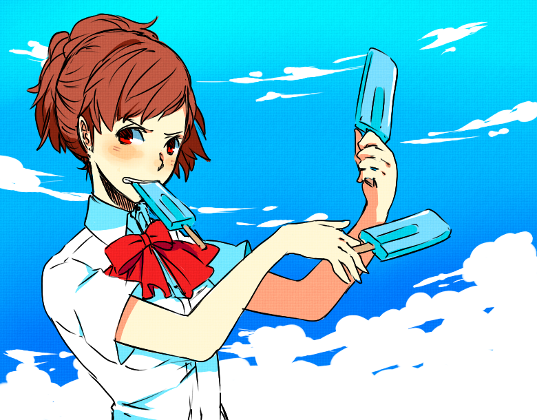 shiomi kotone (persona and 2 more) drawn by ai-wa