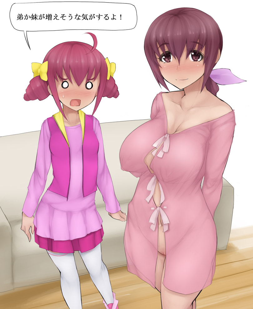 hoshizora miyuki and hoshizora ikuyo (precure and 1 more) drawn by abubu