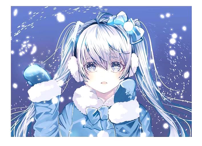 hatsune miku and yuki miku (vocaloid) drawn by sumimeno